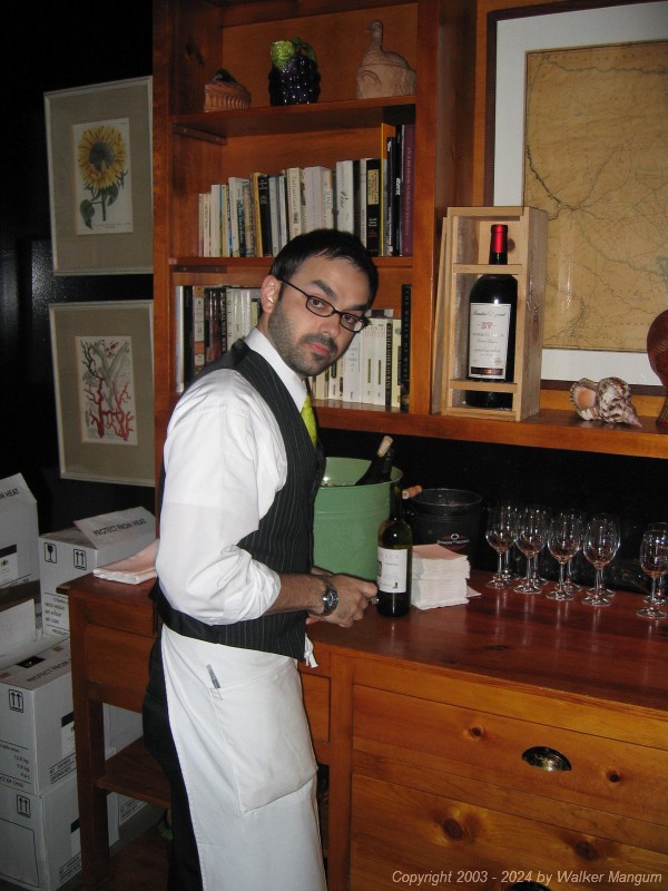Joe Davis, our server for the evening

(Click on image to view full-size image (1704x2272, 597 kb))