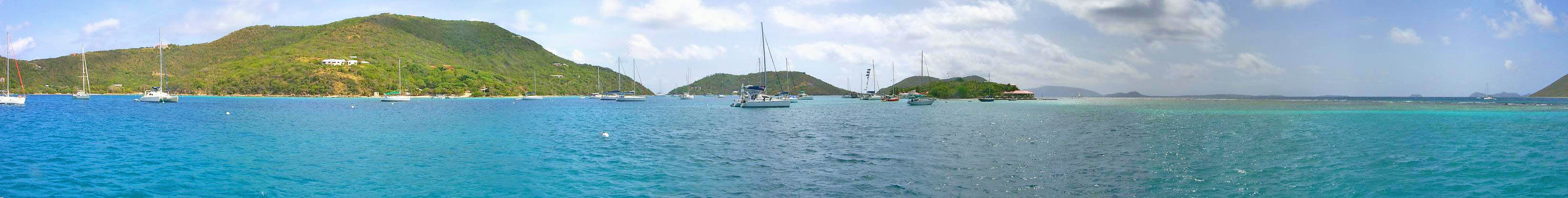 Panorama of Marina Cay