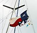 Flags flying