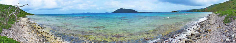 Panorama of South Side of Davide's Beach