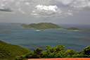 Tortola, overlooking Jost Van Dyke, from Mt. Sage.