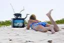 Television, Anegada style.
I improve the reception with a little bit of help from Photoshop.