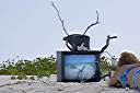 Television, Anegada style.
I improve the reception with a little bit of help from Photoshop.