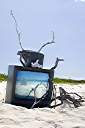 Television, Anegada style.
I improve the reception with a little bit of help from Photoshop.