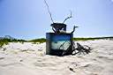 Television, Anegada style.
I improve the reception with a little bit of help from Photoshop.