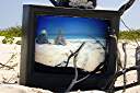 Television, Anegada style.
I improve the reception with a little bit of help from Photoshop.