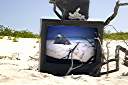 Television, Anegada style.
I improve the reception with a little bit of help from Photoshop.