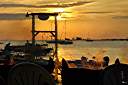 The fires are lit at the Anegada Reef Hotel.