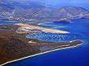 Beef Island - Trellis Bay and the Terrance B. Lettsome Airport. Sprat Point on the right.
