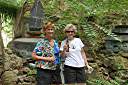 Nancy and Linda at ruins of Brewer's Bay distillery.