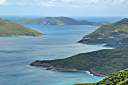 Monkey Point, Great Camanoe, and Tortola.