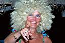 Party at Potter's. We met a group of people earlier at Neptune's that had a bag of wigs. We spent the night partying with them - swapping wigs after every dance.