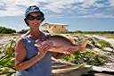 Nancy with snapper.