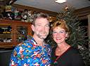 Walker and Nan ready to go to Ouisie's for Christmas Eve dinner.
