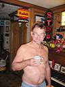 Christmas morning. Nice abs.