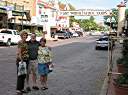 Nancy, Bill and Linda on Exchange Avenue.