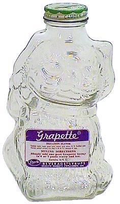 Grapette Syrup Container Kitten Bank