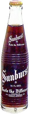 Bottle of Sunburst Cola