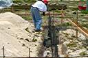 Casting the foundation.