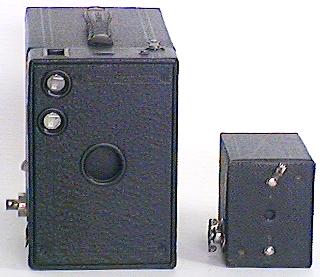 No. 00 Cartridge Premo Next to No. 2A Brownie