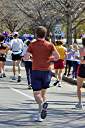 Along Allen Parkway to the finish -- 3 miles to the finish.