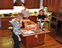 Fun in the kitchen at 2736 Bush Street.