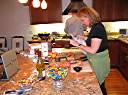 Fun in the kitchen at 2736 Bush Street.