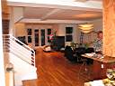 Main floor at 2736 Bush Street. Kitchen is at right, huge living and dining areas to left.