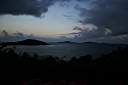 View from the Pugliese's, Tortola. Tip of Buck Island on left, Cooper Island and Salt Island in the distance.