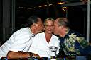 Everyone gets kisses at Brandywine Bay! Davide with Bob and Donna Nelson.