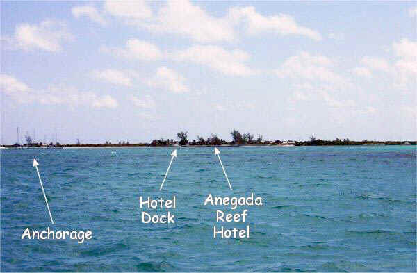 Turning into the anchorage