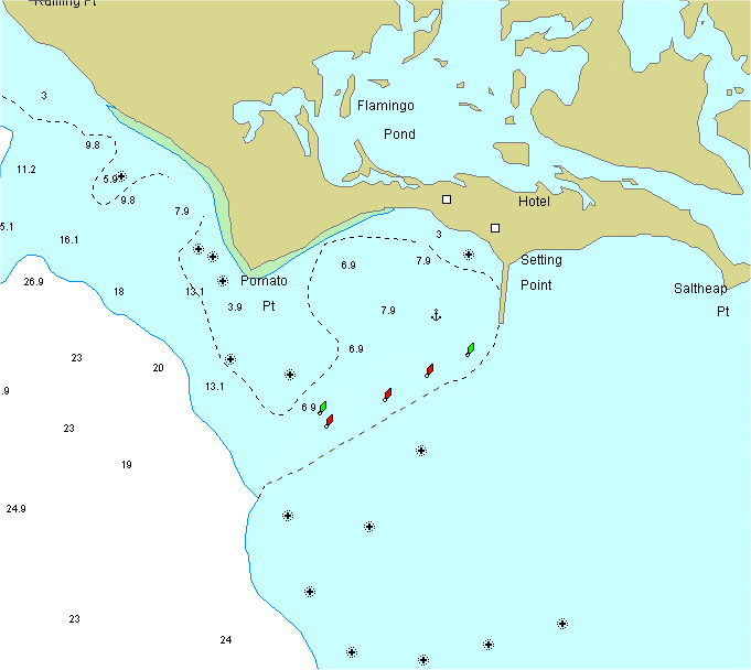Updated Anegada Entrance BlueChart