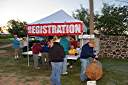 Oktoberfisch registration early Saturday morning.