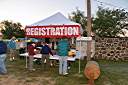 Oktoberfisch registration early Saturday morning.