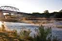 Wading the Llano.
