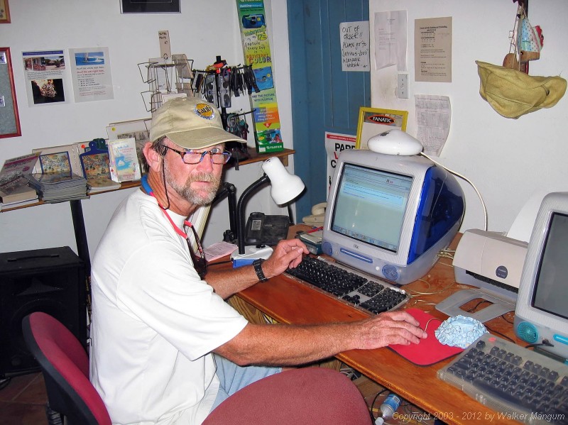 Checking in on TTOL from the Trellis Bay Cyber Cafe