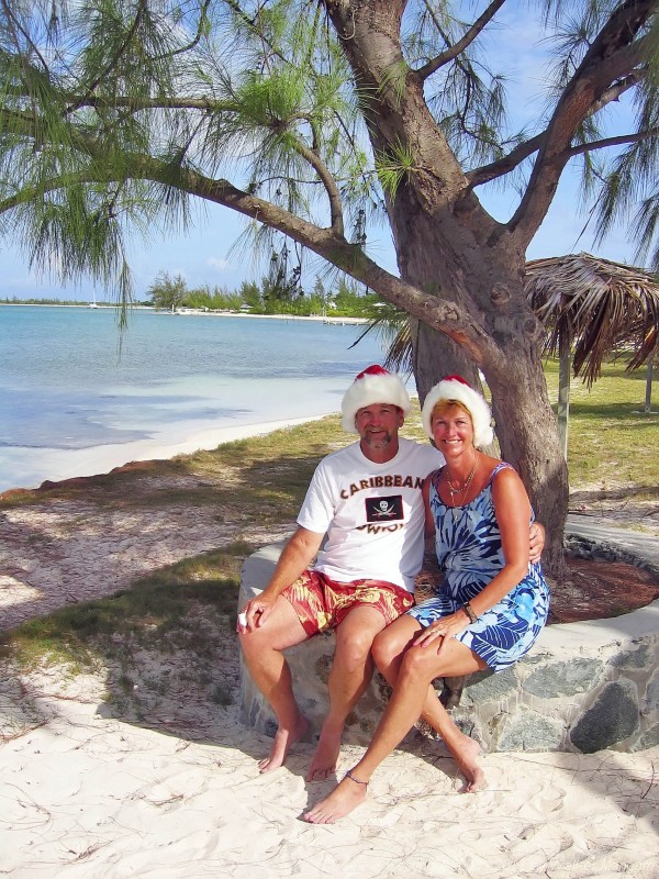 Santas at the Anegada Reef Hotel
