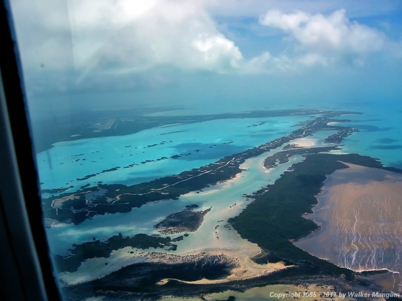 Right base for runway 10 at Providenciales, Caicos.