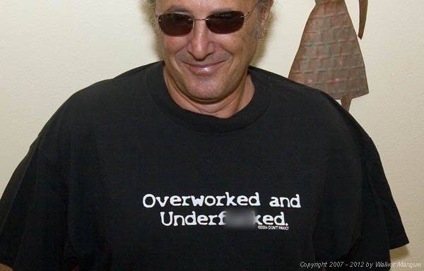 Davide in his favorite T-shirt.