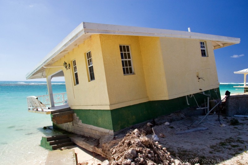 Anegada Seaside Cottages - unit 1 now in the sea.