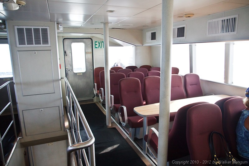 On the way to Anegada on the BVI Patriot - the new Road Town Fast Ferry catamaran. This is the upper deck salon. The lower deck salon is 4 or 5 times this size.