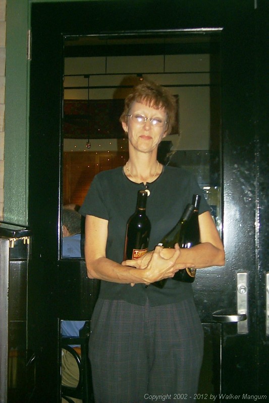 The wine goddess -- Nancy Dougherty.