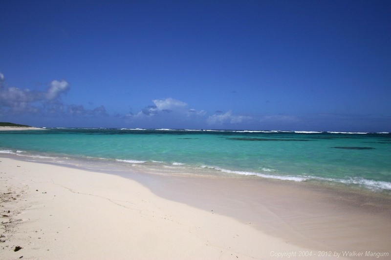 Panorama of Nancy and Walker's secret beach on Anegada.