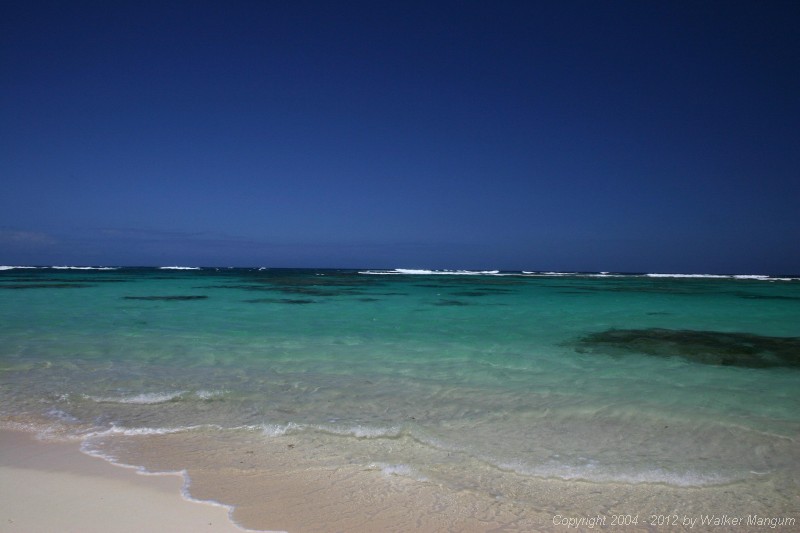 Panorama of Nancy and Walker's secret beach on Anegada.