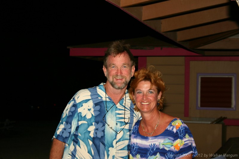 Walker and Nancy at Anegada Reef Hotel Bar.