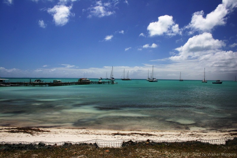Anchorage at the Anegada Reef Hotel.