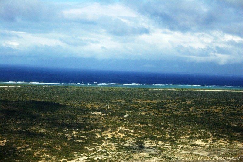 Leaving Anegada -- looking north over east end of Anegada.