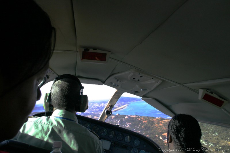Turning final on the approach into Virgin Gorda.