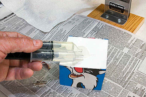 Measuring epoxy